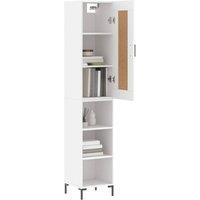Berkfield Home Highboard White 34.5x34x180 cm Engineered Wood