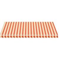 Berkfield Home Replacement Fabric for Awning Yellow & Orange 4.5x3 m