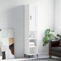 Berkfield Home Highboard White 34.5x34x180 cm Engineered Wood