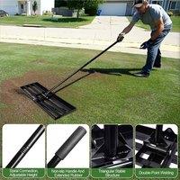 Nordara Garden Lawn Levelling Rake Lute Landscaping in Black | Size: 300mm x 300mm