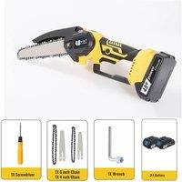 Nordara 48V Handheld Electric Chainsaw Mini Cordless Chainsaw in Black | Size: 2.5kg