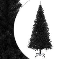 Berkfield Home Artificial Christmas Tree with Stand Black 210 cm PVC