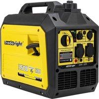 Traderight Inverter Generator 3500W Portable Petrol Quiet Backup Power Pure Sine in Yellow