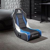 X Rocker PlayStation Geist Floor Rocker Gaming Chair for Kids in Black