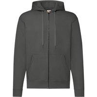 Fruit of the Loom Men's Hooded Sweatshirt in Mid Grey | Size: Small