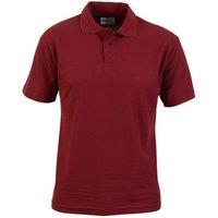 Absolute Apparel Men's Pioneer Polo in Burgundy | Size: Large