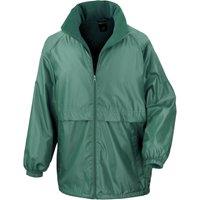 Result Core Men's Microfleece Lined Waterproof Jacket in Bottle Green | Size: XL