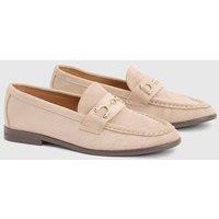 Dorothy Perkins Women's Pandie Faux Suede Trim Loafers in Natural | Size: 5