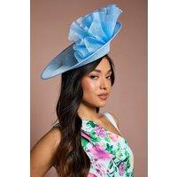 Coast Women's Lisa Tan Side Facing Ruffle Fascinator in Light Blue