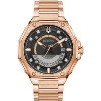 Bulova Men's 97D129 Series X 45mm Quartz Watch in Rose Gold