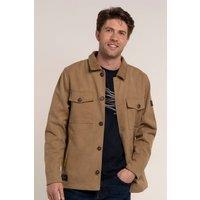 Brakeburn Men's NEWCHURCH CANVAS SHACKET in Brown | Size: Small