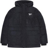 Reebok Men's Puffer Parka Jacket in Black | Size: Small