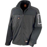 Result Men's Sabre Soft Shell Jacket in Black | Size: XL
