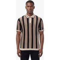 Luke 1977 Men's Castletown Knitted Polo in Black | Size: XL