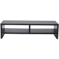 H&O Direct Monitor Stand Riser with Shelf in Black