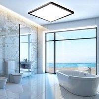 COMELY 36W LED Bathroom Ceiling Lights, IP44 Waterproof, Natural Light 4500K in Black