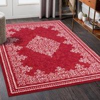 DS Living Medallion Red Rug Collection | Size: 80 cm x 150 cm