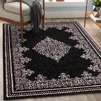 DS Living Medallion Black Rug Collection | Size: 80 cm x 150 cm
