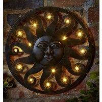Marco Paul Large Light Up Sun Wall Decoration in Bronze