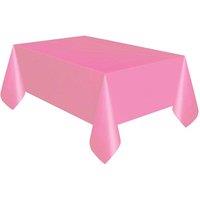 Unique Party Reusable Rectangular Plastic Tablecover (19 Colours) in Dusty Pink