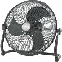 Sohler 18" Industrial Metal Floor Fan 100W Black