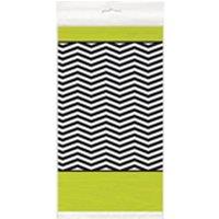 Unique Party 84 Inch Plastic Tablecover in Black