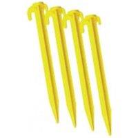 Carta Sport Plastic Ground Pegs (Pack of 10) in Yellow
