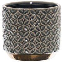 Hill Interiors Seville Collection Lebes Patterned Planter in Bronze