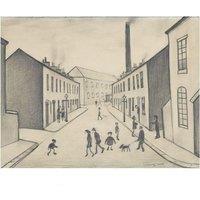 L.S. Lowry North James Henry Street Salford 1956 Print in Grey