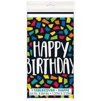Unique Party Plastic Mosaic Birthday Party Table Cover