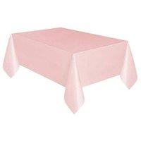 Unique Party Plastic Plain Tablecloth in Light Pink