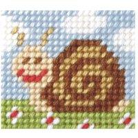 Orchidea EMB KIT SAMMY SNAIL - Needlepoint Kit: My First Embroidery: Sammy Snail