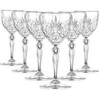 RCR Crystal Melodia Nick & Nora Glasses - 140ml - Pack of 6 in Clear