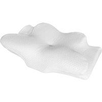 Lavio Orthopedic Memory Foam Pillow Ergonomic Neck Shoulder Support in White