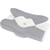 Lavio Orthopedic Neck Pillow Memory Foam Cervical Support Pillow Pain Relief in White