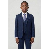 SIRRI Boy's 7 Piece Self-Patterned Formal Suit Set in Navy | Size: 9 Years