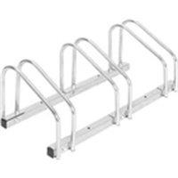 Nordara Bike Stand for 3 Bicycle Cycle Floor Wall Mount Rack in Silver | Size: 0-12 m
