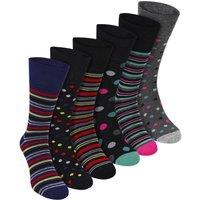 Sock Snob Men's 6 Pack Bamboo Non Elastic Socks Soft Breathable Everyday Comfort | Size: 6-11