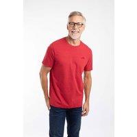 Weird Fish Men's Hooked Branded T-Shirt in Scarlet | Size: Medium