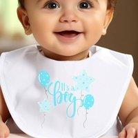 Aye Do Gifts Men's It's A Boy Baby Outfit: Bib in White