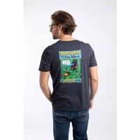 Weird Fish Men's Holy Whale Artist T-Shirt in Navy | Size: Small