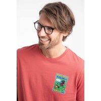 Weird Fish Men's Holy Whale Artist T-Shirt in Light Red | Size: 5XL