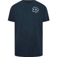 BadRhino Men's Extra Long Graphic T-Shirt in Dark Navy | Size: 1XL