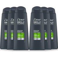Dove Men's Fortifying Men+Care, 2 in 1 'Shampoo+Conditioner', 6x 400ml in White