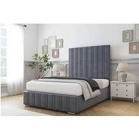 Comfort Beds Paris Plush Bed Frame With Mattress-50 Upholstered in Dark Grey | Size: Super King