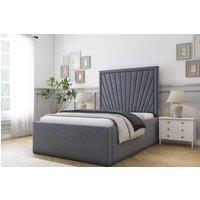 Comfort Beds Kensington Plush Bed Frame With Mattress-50 Upholstered in Dark Grey | Size: Super King