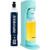Drinkmate OmniFizz Soda Maker, Sparkling Water Machine with 1x 60L CO2 Cylinder in Blue