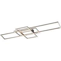 Netlighting Irvine Semi Flush Light Nickel 60W 3000-6500K LED Remote in Grey