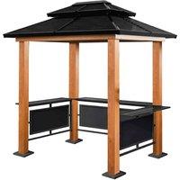 Rowlinsons Sojag Maui BBQ Shelter - Aluminum - L178xW249xH278 cm - Powder-Coated in Brown