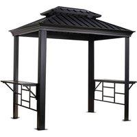 Rowlinsons Sojag Messina BBQ Shelter - Aluminum - L178.66 x W291.59 x H262 cm in Charcoal